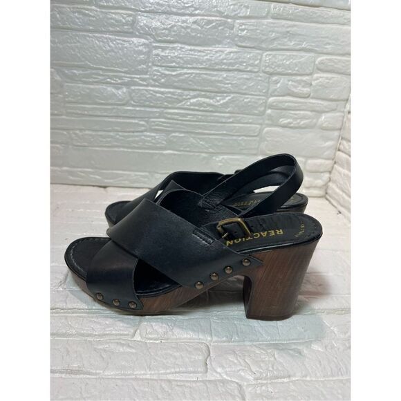 Kenneth Cole | Studded Leather Log Cabin Heels - Picture 2 of 7